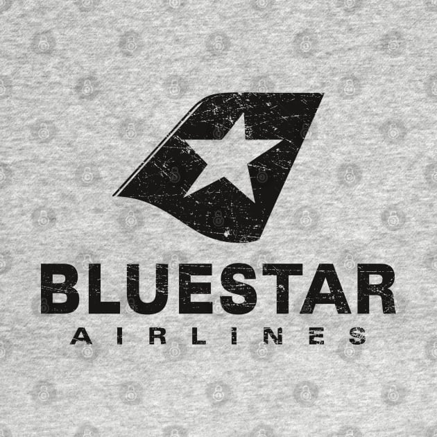 BlueStar Airlines (aged look) by MoviTees.com
